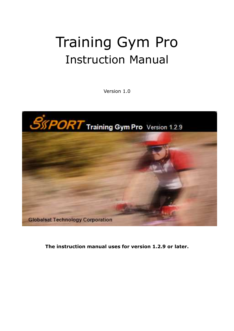 USGlobalsat GB-580_GB-580P Training Gym Pro Instructions Manual User Manual | 30 pages