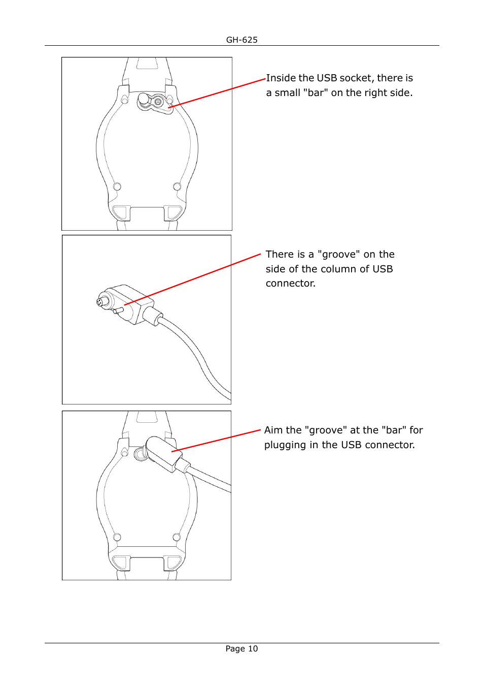 USGlobalsat GH-625B User Manual User Manual | Page 10 / 66