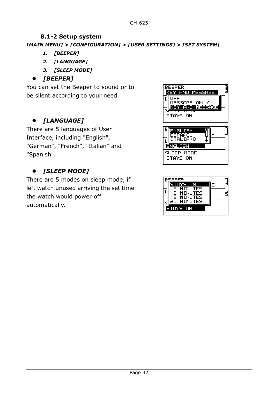 USGlobalsat GH-625B User Manual User Manual | Page 32 / 66