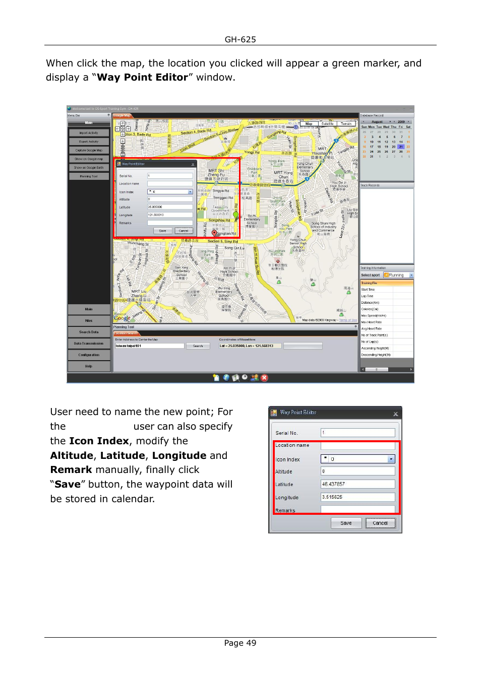 USGlobalsat GH-625B User Manual User Manual | Page 49 / 66