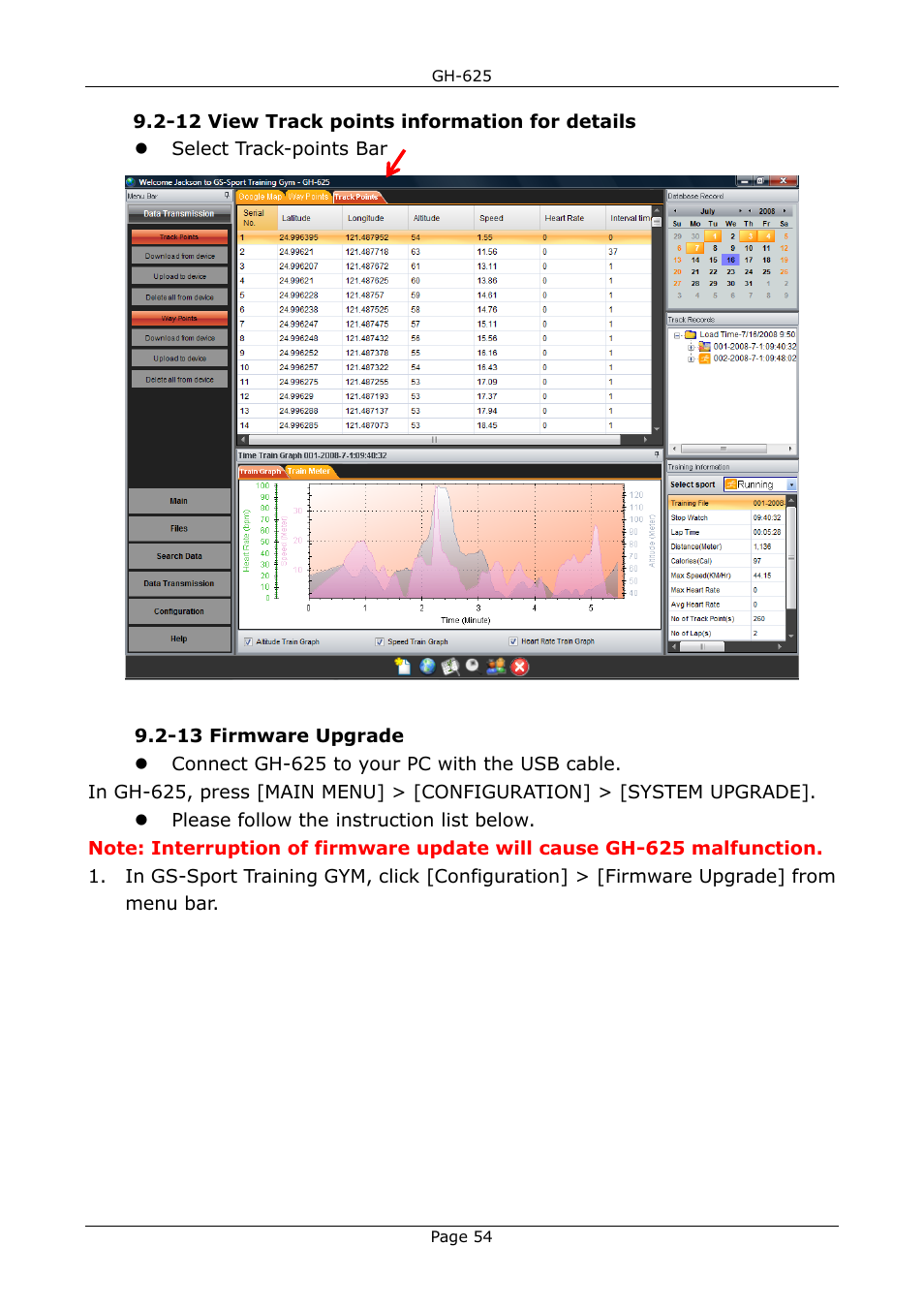 USGlobalsat GH-625B User Manual User Manual | Page 54 / 66