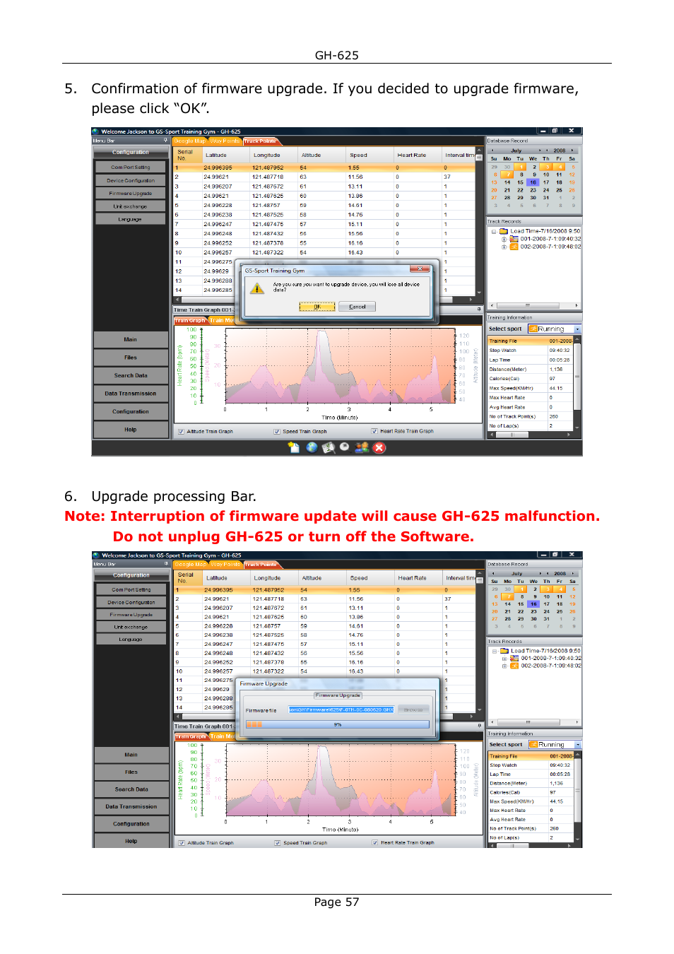 USGlobalsat GH-625B User Manual User Manual | Page 57 / 66