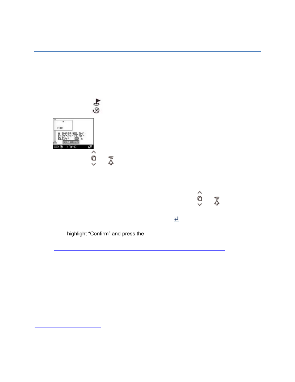 USGlobalsat GH-561 How To Save A Waypoint Manual User Manual | 1 page