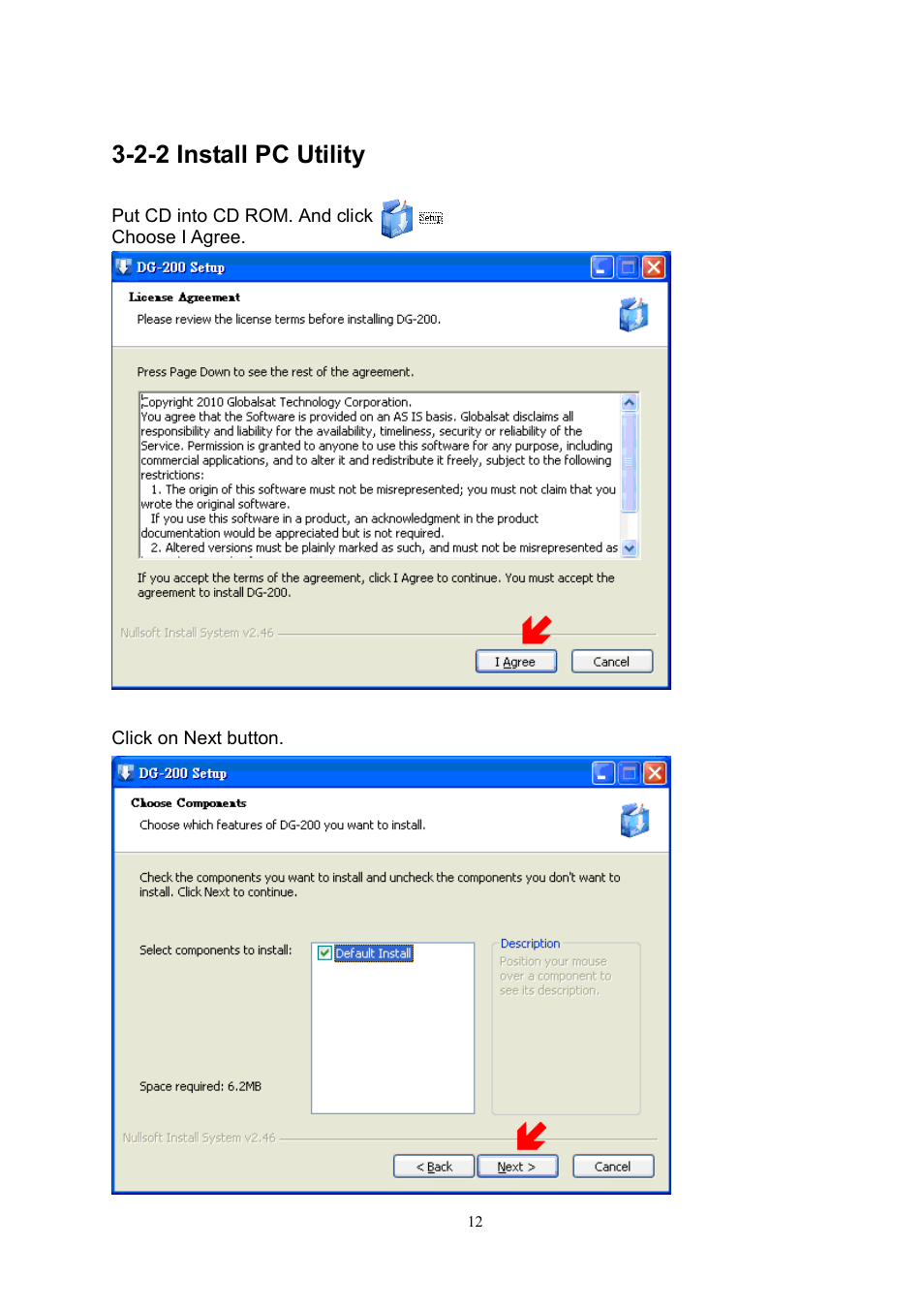 2-2 install pc utility | USGlobalsat DG-200 Ver.1.1 User Manual | Page 12 / 25