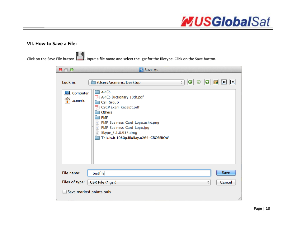 USGlobalsat DG-200 MAC User Manual | Page 14 / 17