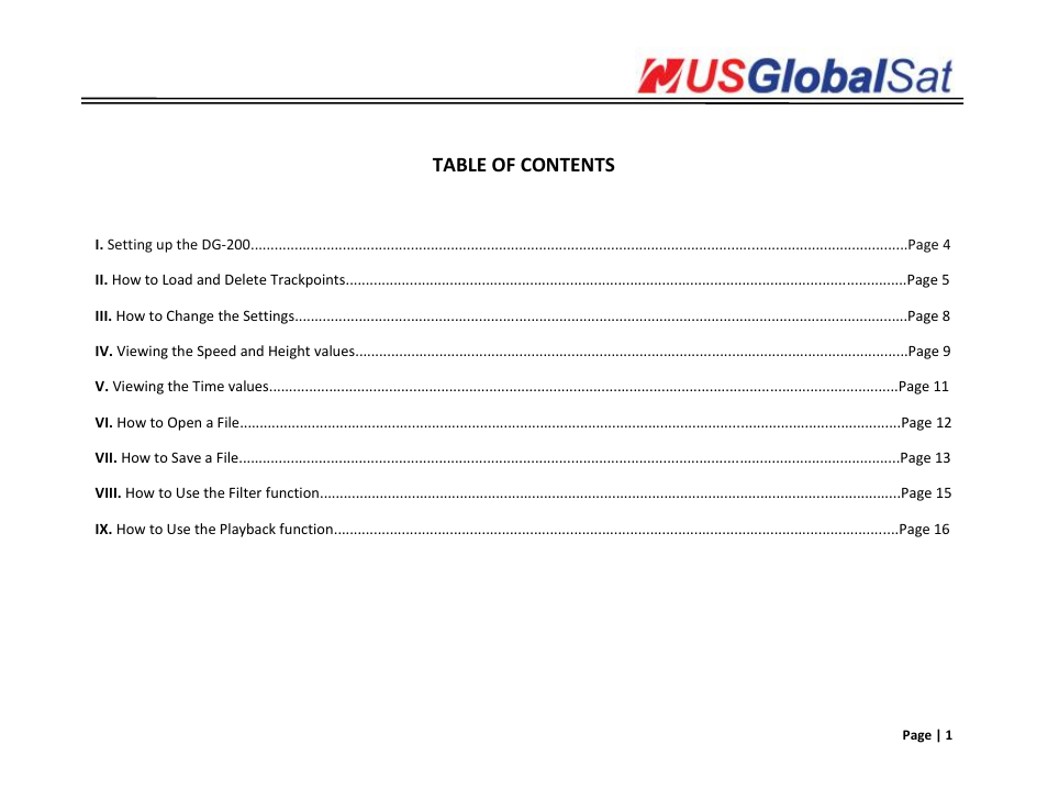 USGlobalsat DG-200 MAC User Manual | Page 2 / 17
