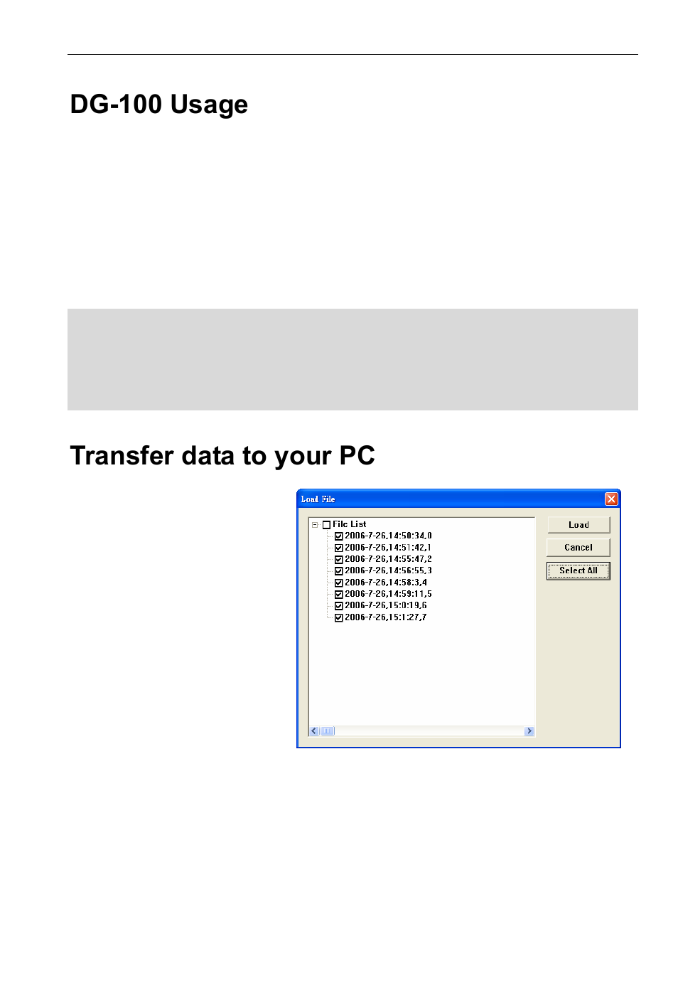 Dg-100 usage, Transfer data to your pc | USGlobalsat DG-100 User Guide User Manual | Page 16 / 25