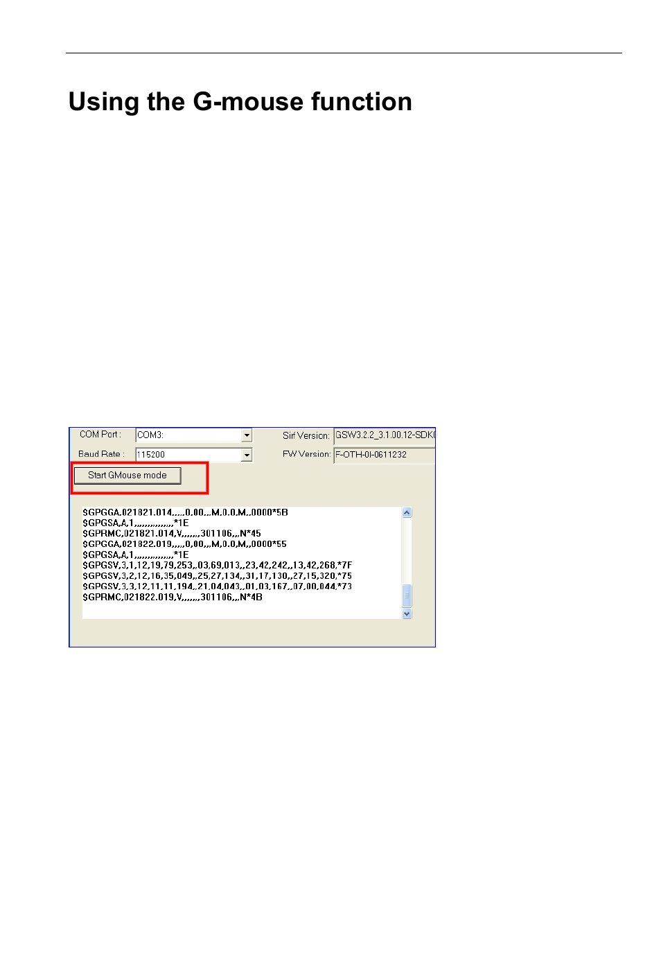 Using the g-mouse function | USGlobalsat DG-100 User Guide User Manual | Page 23 / 25