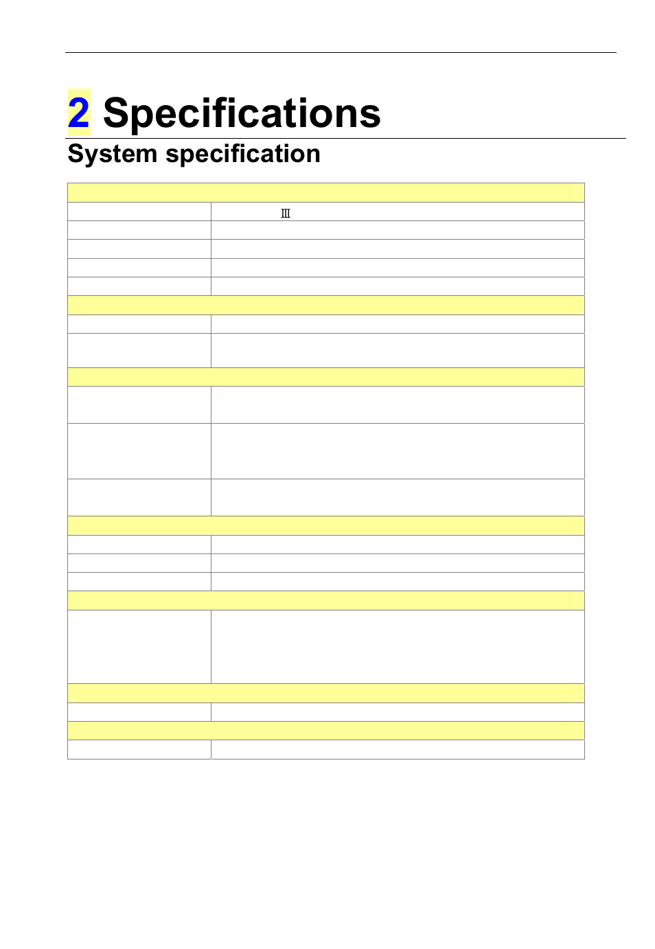 2specifications, System specification | USGlobalsat DG-100 User Guide User Manual | Page 5 / 25