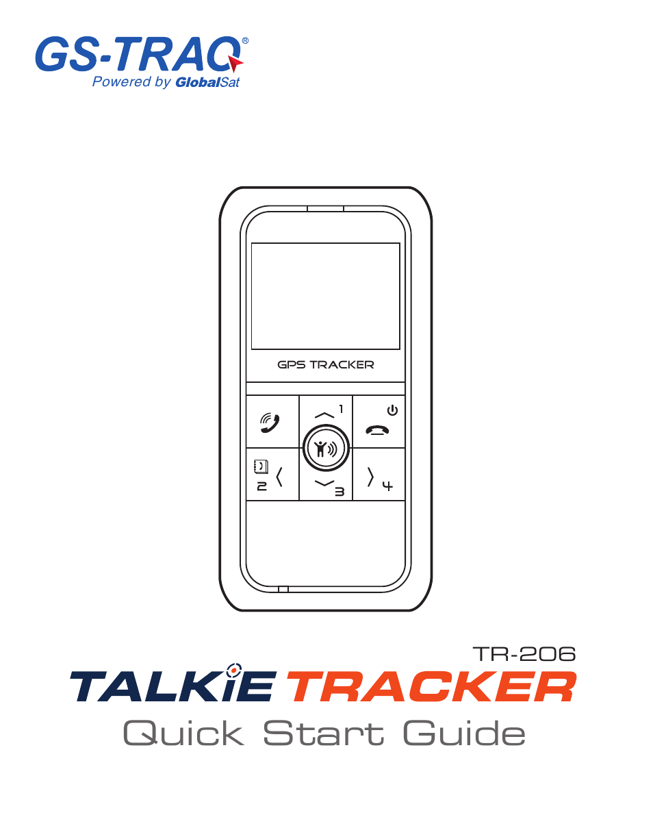 USGlobalsat TR-206 Quick Start Guide User Manual | 6 pages