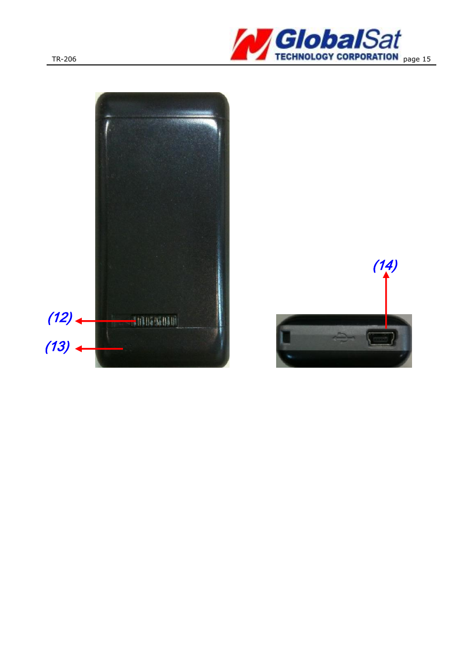 USGlobalsat TR-206 User Guide User Manual | Page 15 / 62