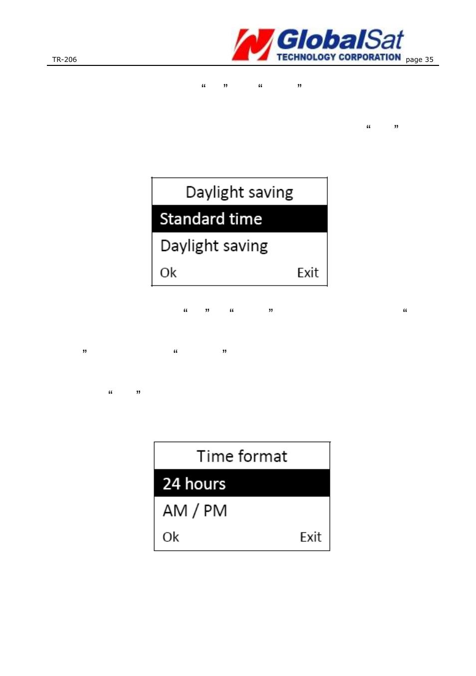 USGlobalsat TR-206 User Guide User Manual | Page 35 / 62