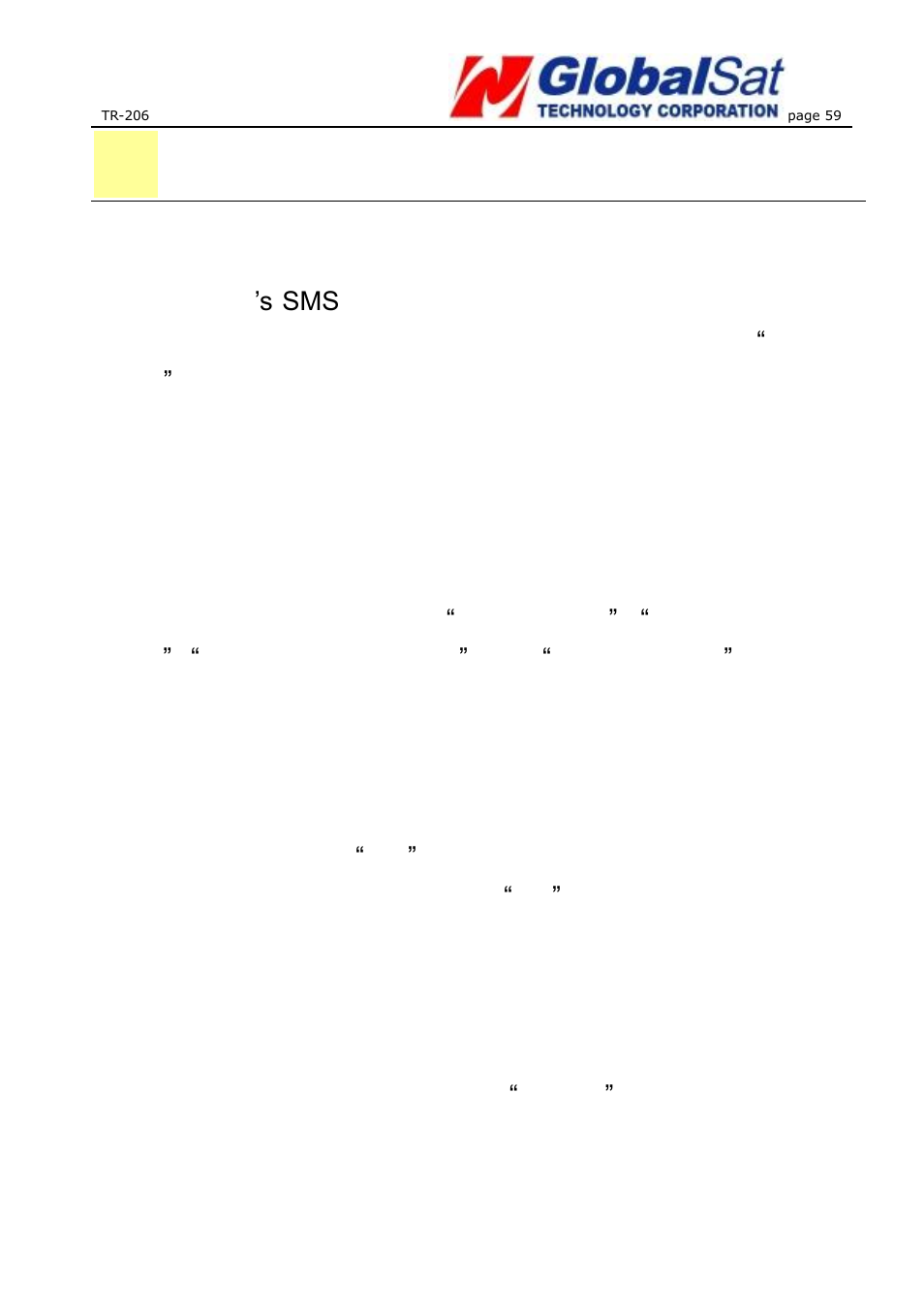 13 simple command | USGlobalsat TR-206 User Guide User Manual | Page 59 / 62