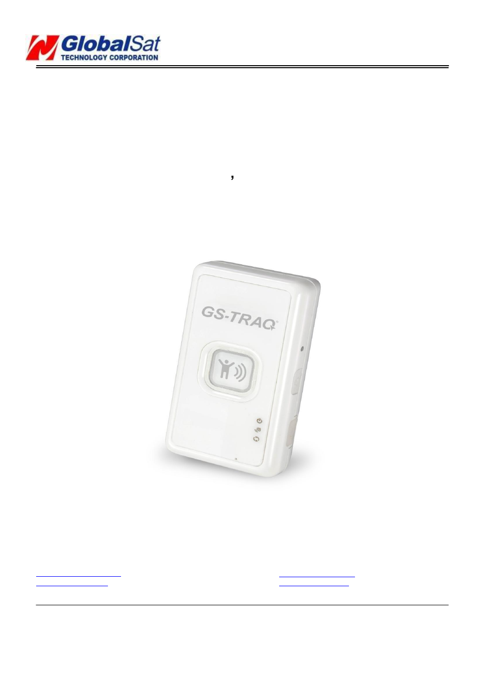 USGlobalsat TR-203A User Manual | 26 pages