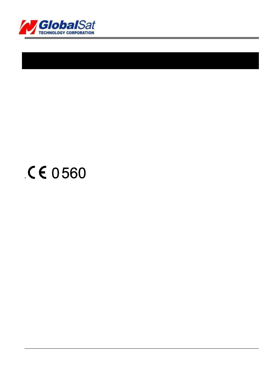 European union notice, Ce notice, Tr-203a | USGlobalsat TR-203A User Manual | Page 25 / 26