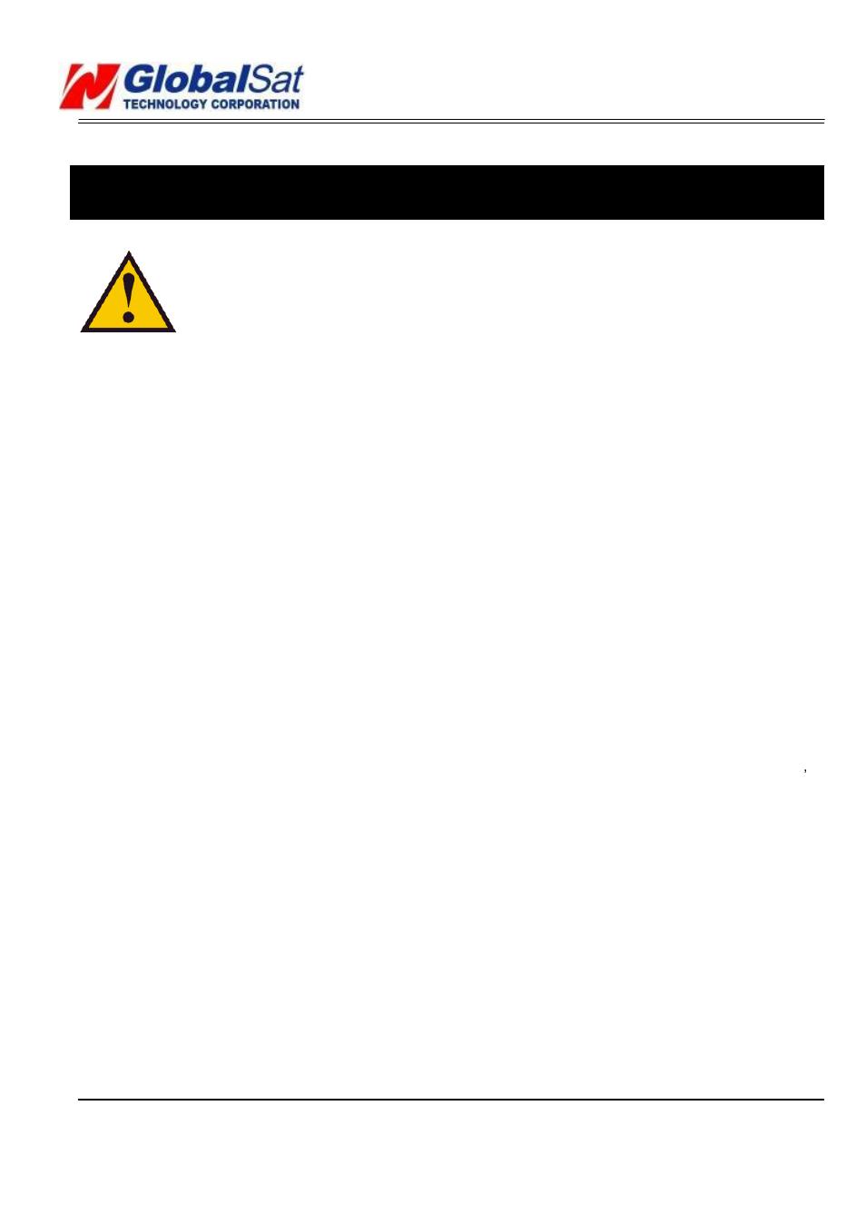 Warning, Tr-203a | USGlobalsat TR-203A User Manual | Page 4 / 26
