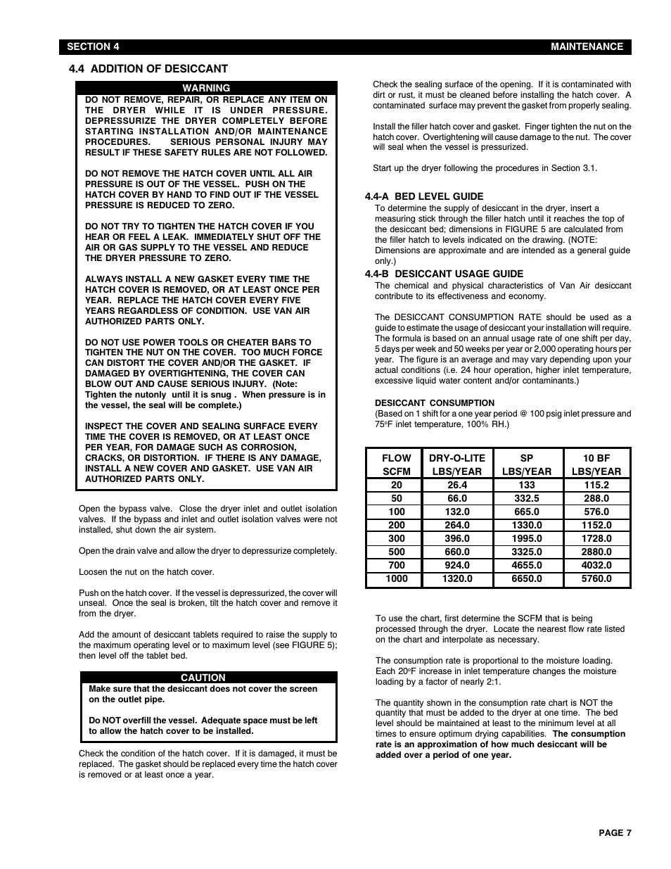 Van Air Systems D12-D36 User Manual | Page 7 / 12