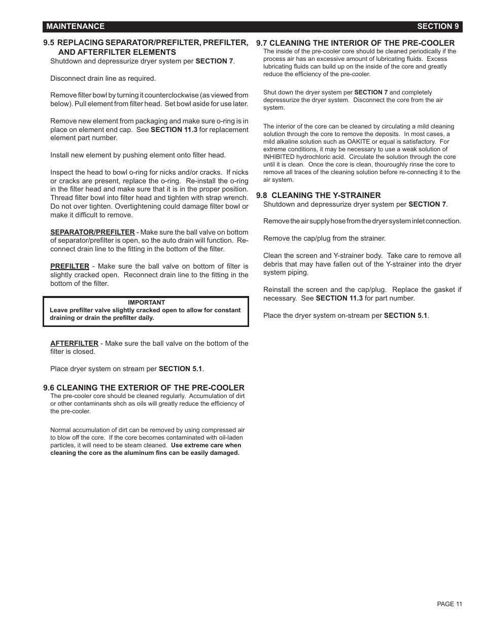Van Air Systems FR-1200 User Manual | Page 11 / 29