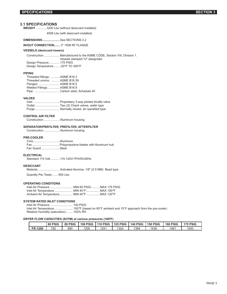 Van Air Systems FR-1200 User Manual | Page 3 / 29