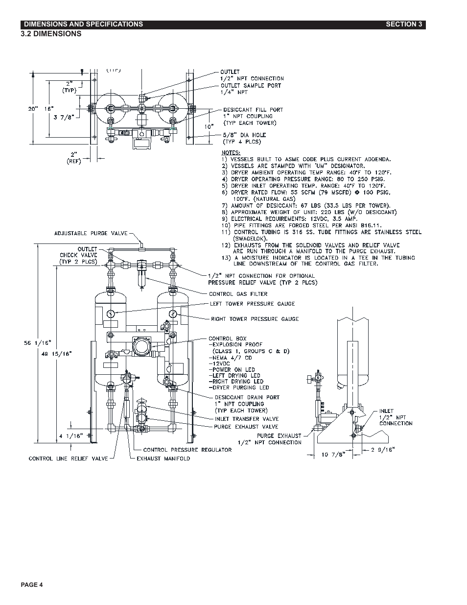 Van Air Systems HLSXG-55 User Manual | Page 4 / 12
