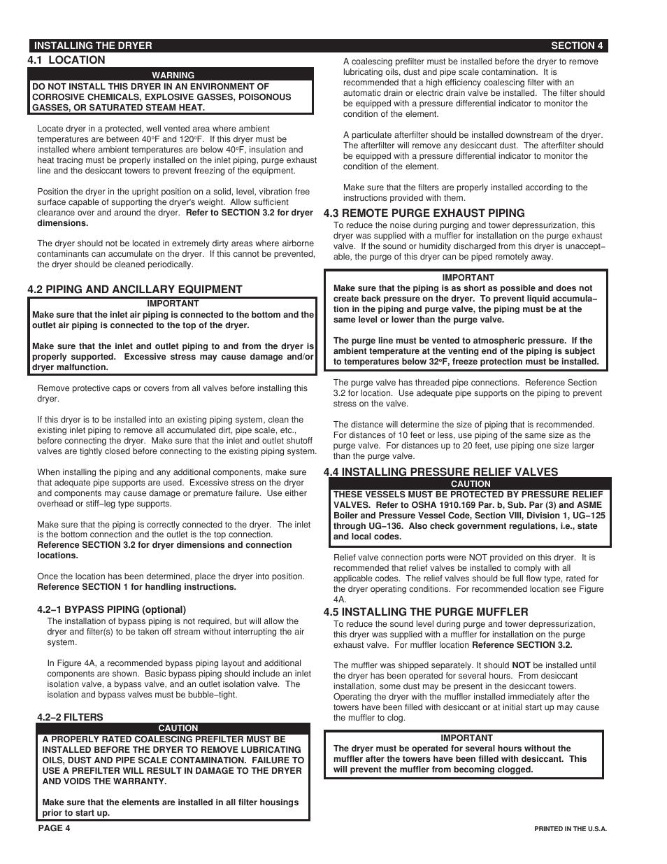 Van Air Systems HLS-50-HLS-150 User Manual | Page 4 / 12