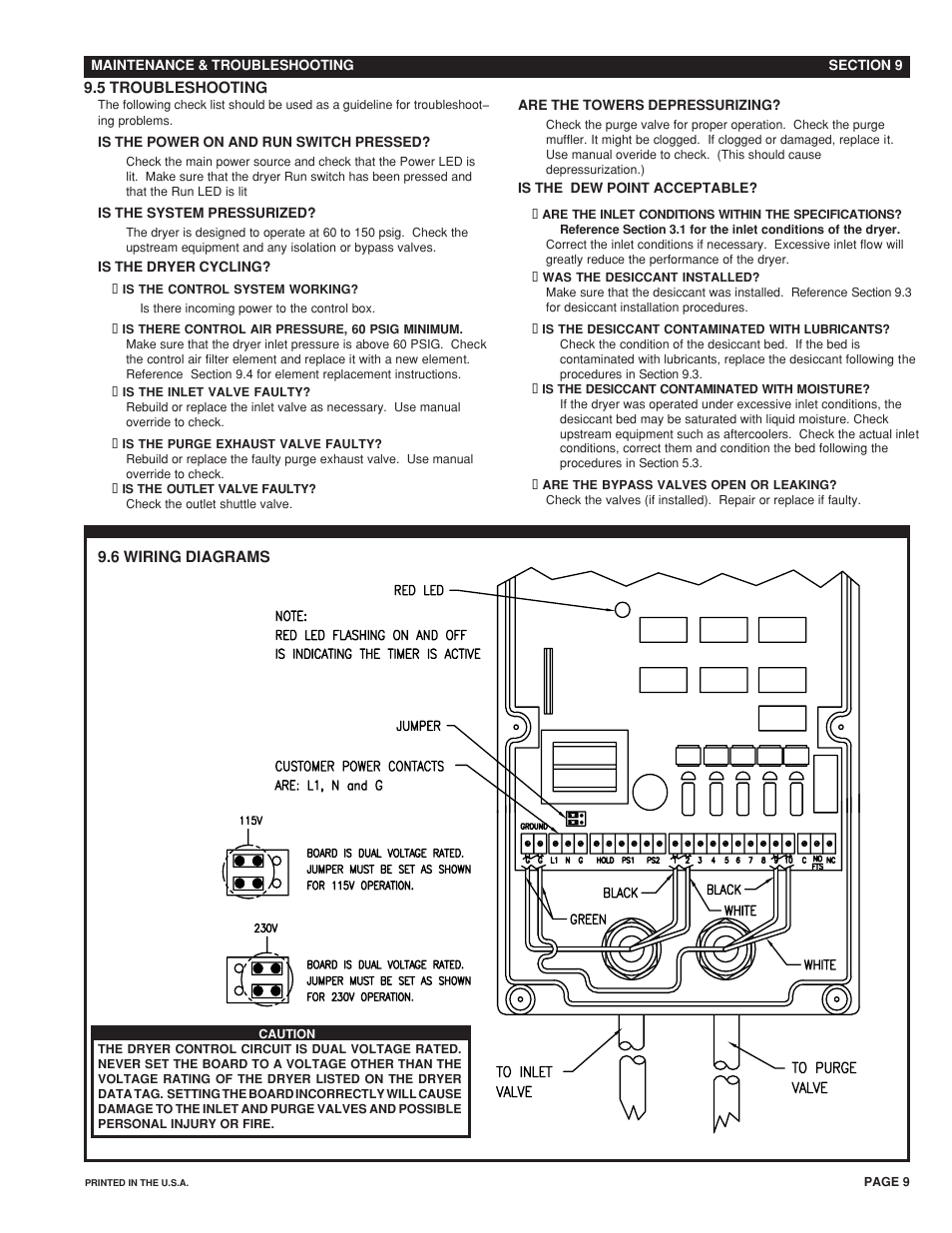 Van Air Systems HLS-50-HLS-150 User Manual | Page 9 / 12