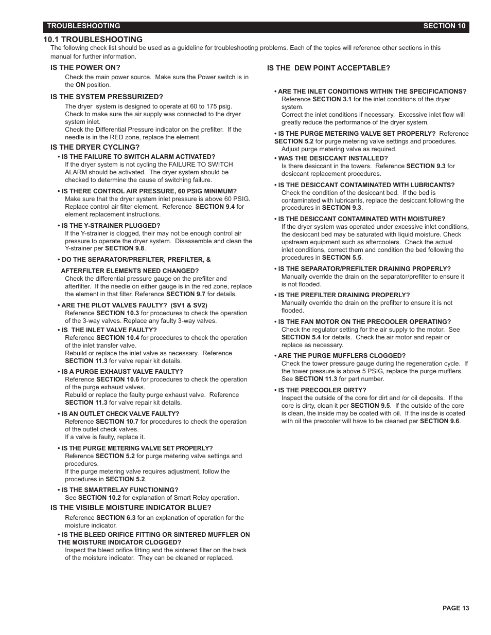 Van Air Systems FR-400 User Manual | Page 13 / 19