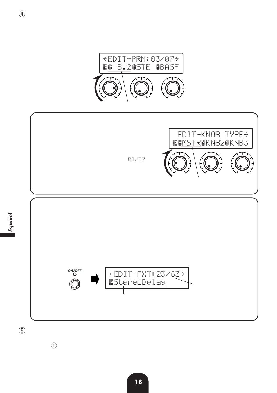 Ÿedit-fxt:23/63ÿ østereodelay | Yamaha Magicstomp User Manual | Page 18 / 36