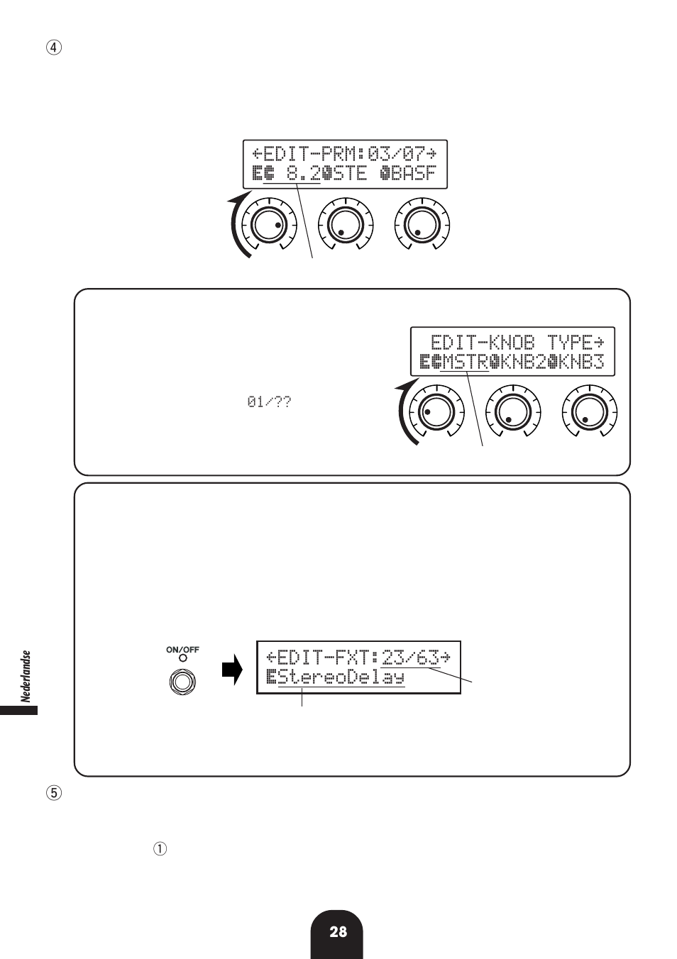 Ÿedit-fxt:23/63ÿ østereodelay | Yamaha Magicstomp User Manual | Page 28 / 36