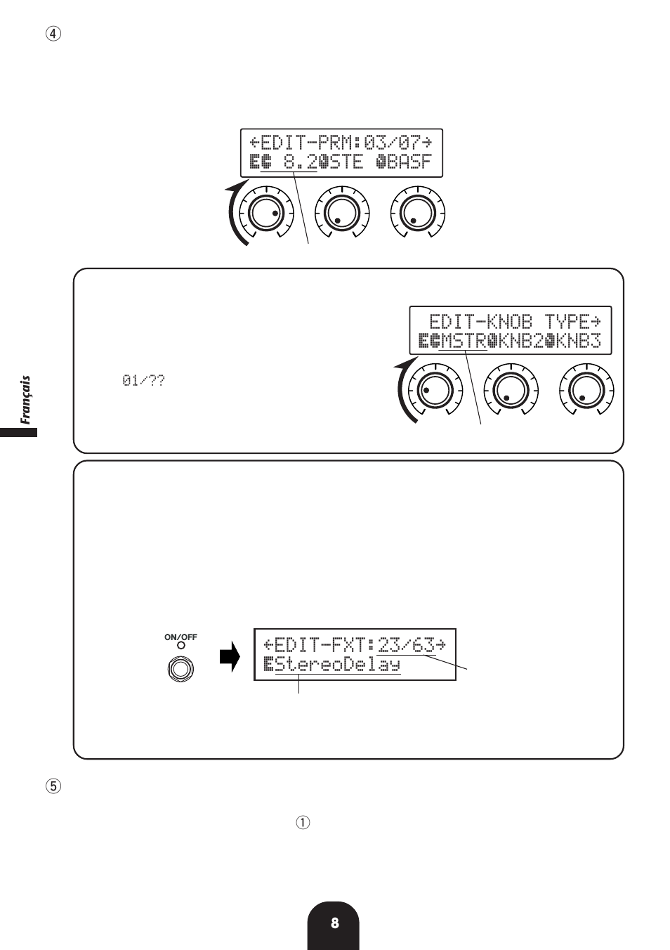 Ÿedit-fxt:23/63ÿ østereodelay | Yamaha Magicstomp User Manual | Page 8 / 36