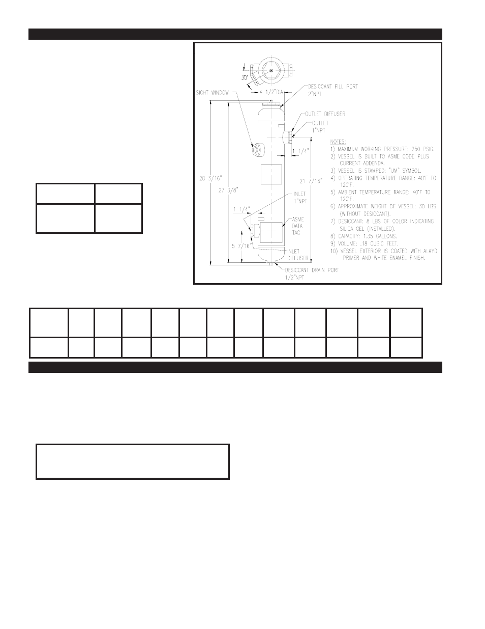 Specifications, Installation | Van Air Systems ID35 User Manual | Page 2 / 4