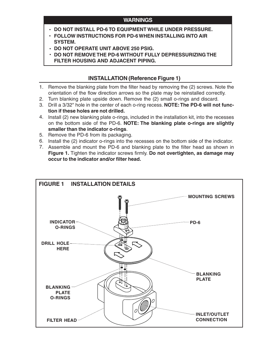 Van Air Systems PD-6 Pressure Differential Gauge Kits User Manual | Page 2 / 2