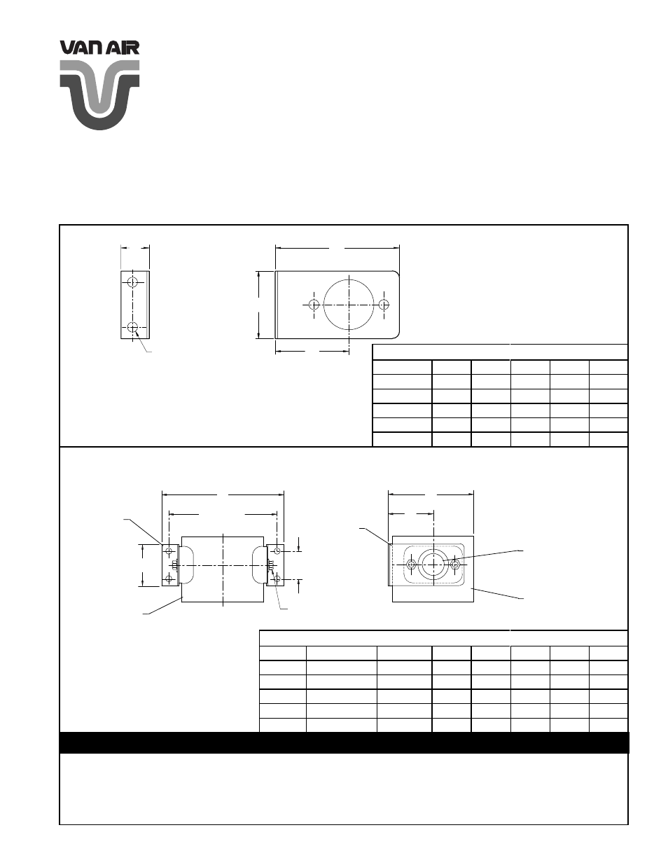 Van Air Systems Mounting Bracket Kits User Manual | 2 pages