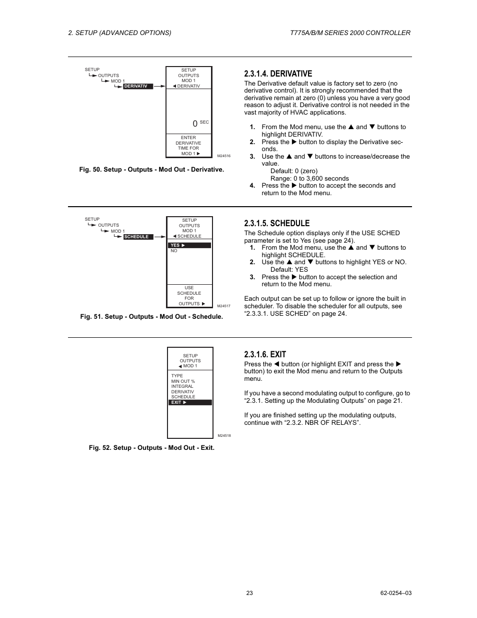 Derivative, Schedule, Exit | Van Air Systems FP-3 Kit User Manual | Page 31 / 44