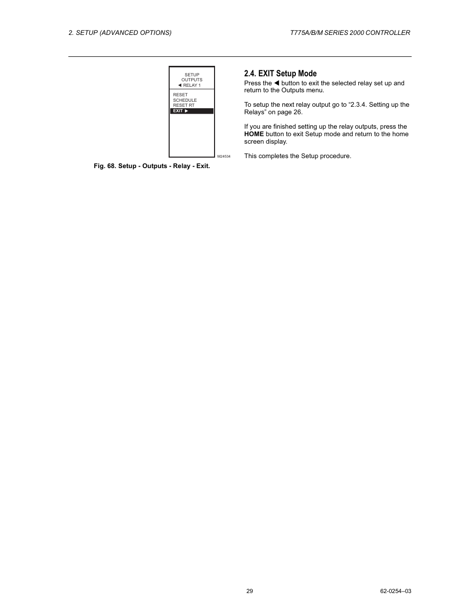 Exit setup mode | Van Air Systems FP-3 Kit User Manual | Page 37 / 44