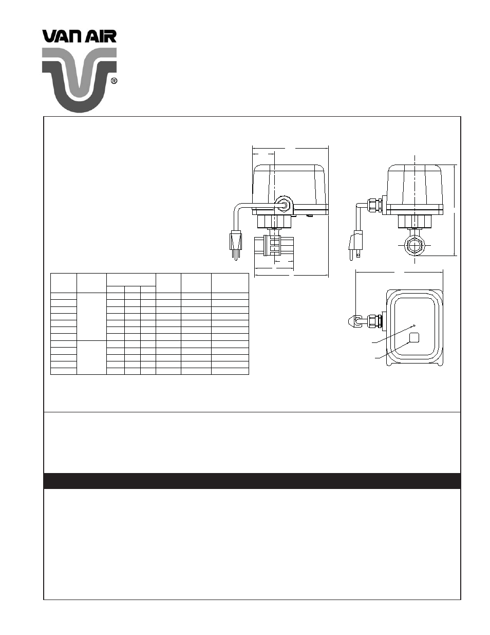 Van Air Systems Sentinel MDV-400I Series Drain Valves User Manual | 4 pages