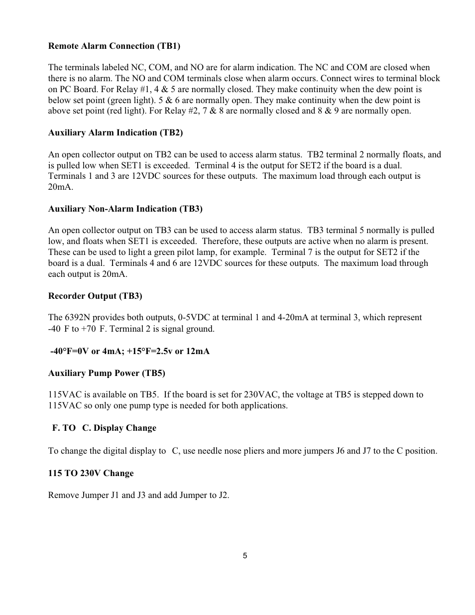 Van Air Systems Dew Point Meter 46-2529 2-02 User Manual | Page 7 / 9