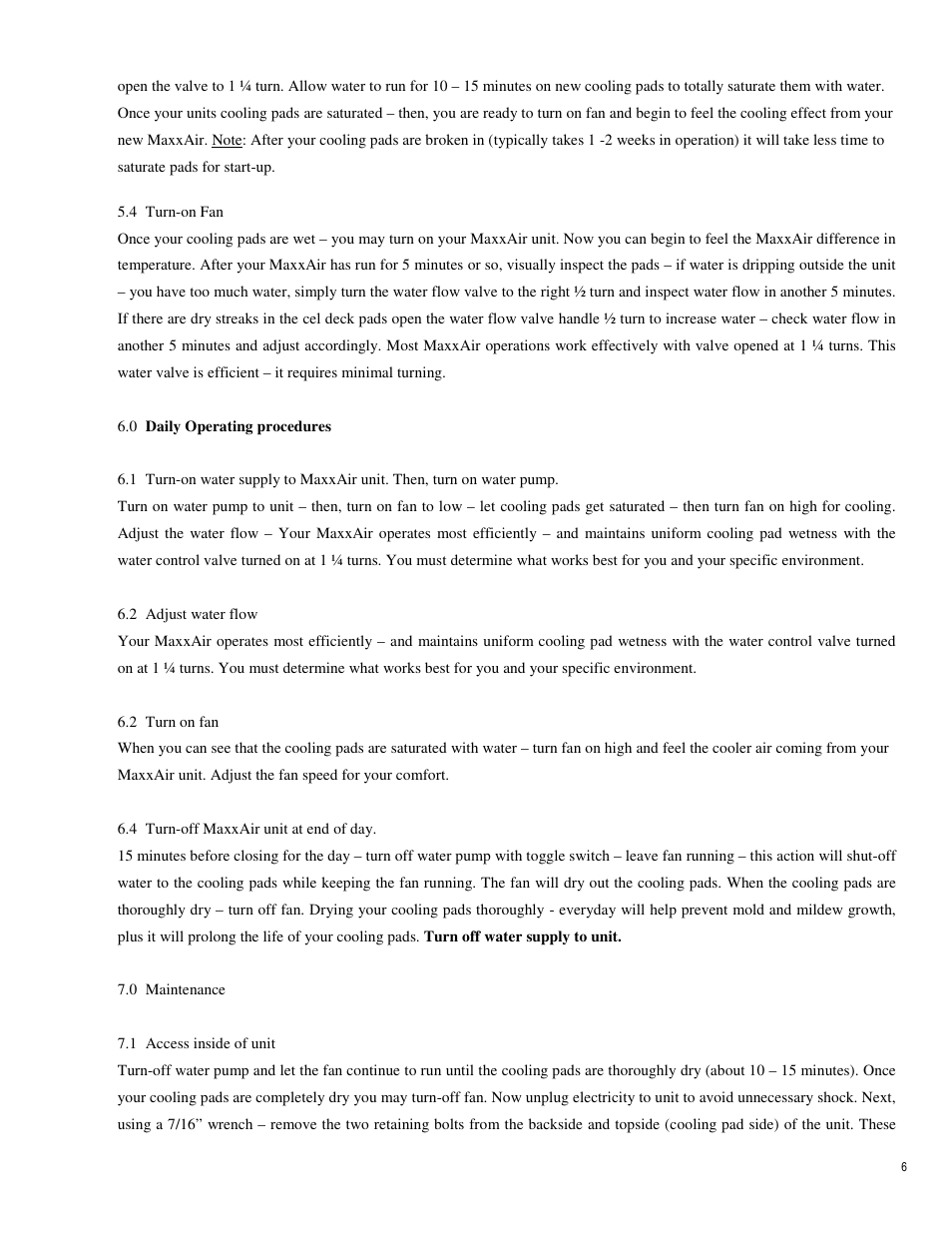 Ventamatic EC36D1 Manual User Manual | Page 6 / 10