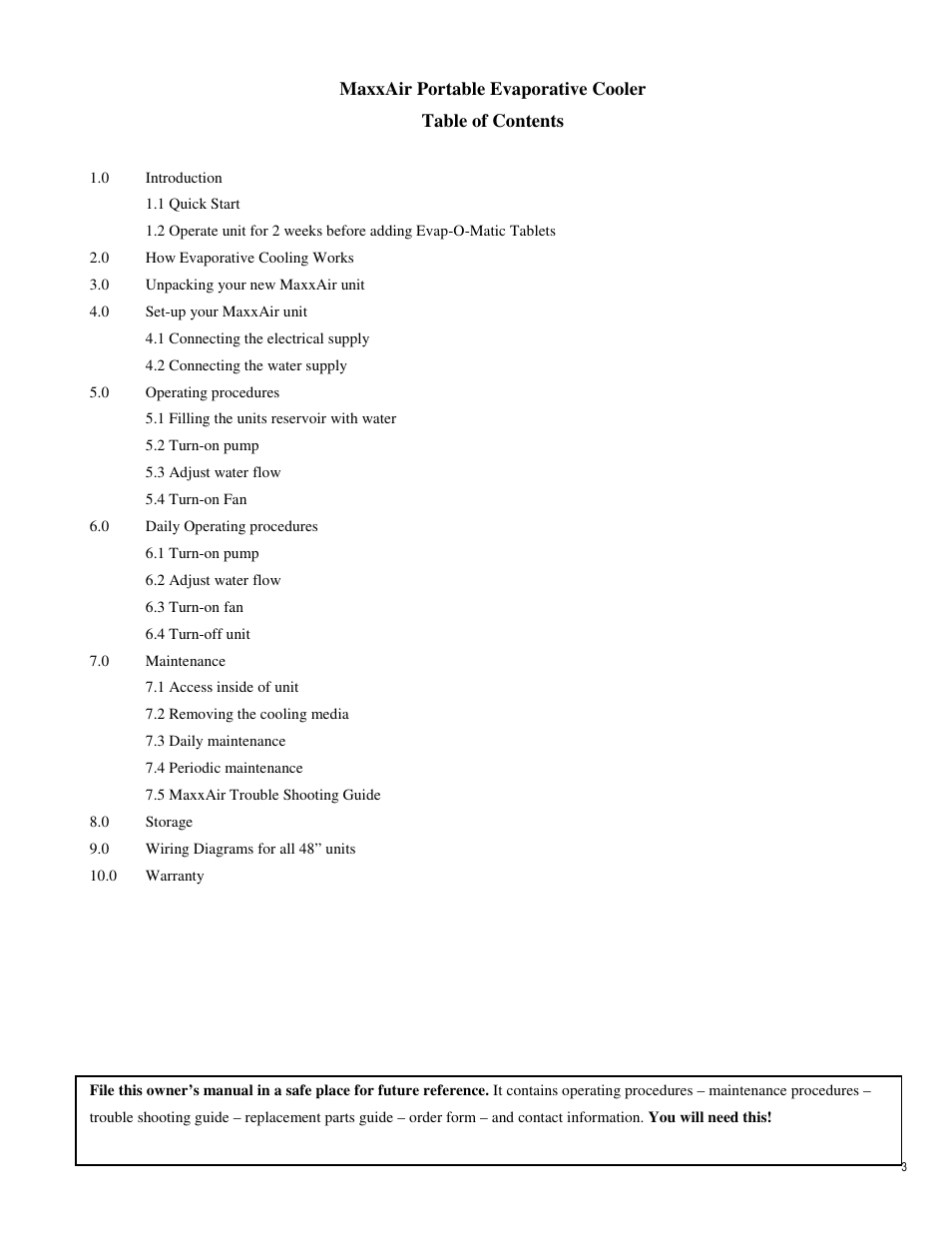 Ventamatic EC48B2 Manual User Manual | Page 3 / 10