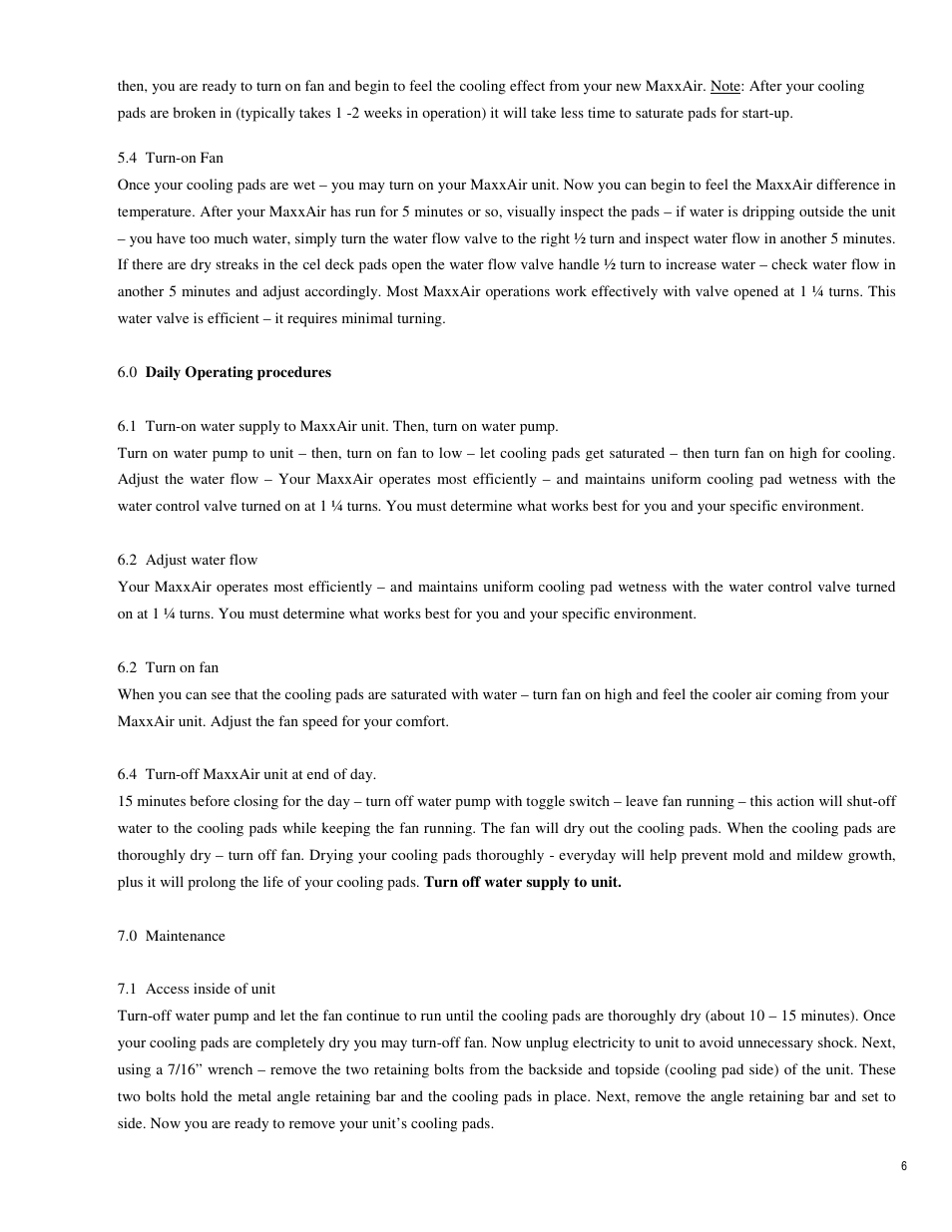 Ventamatic EC48B2 Manual User Manual | Page 6 / 10