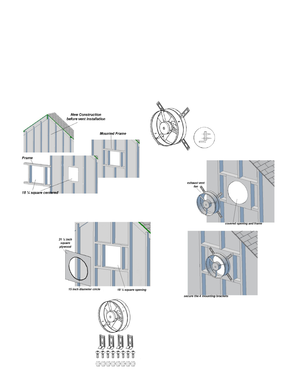 Installation instructions | Ventamatic VX2515SOLARGABL User Manual | Page 2 / 4