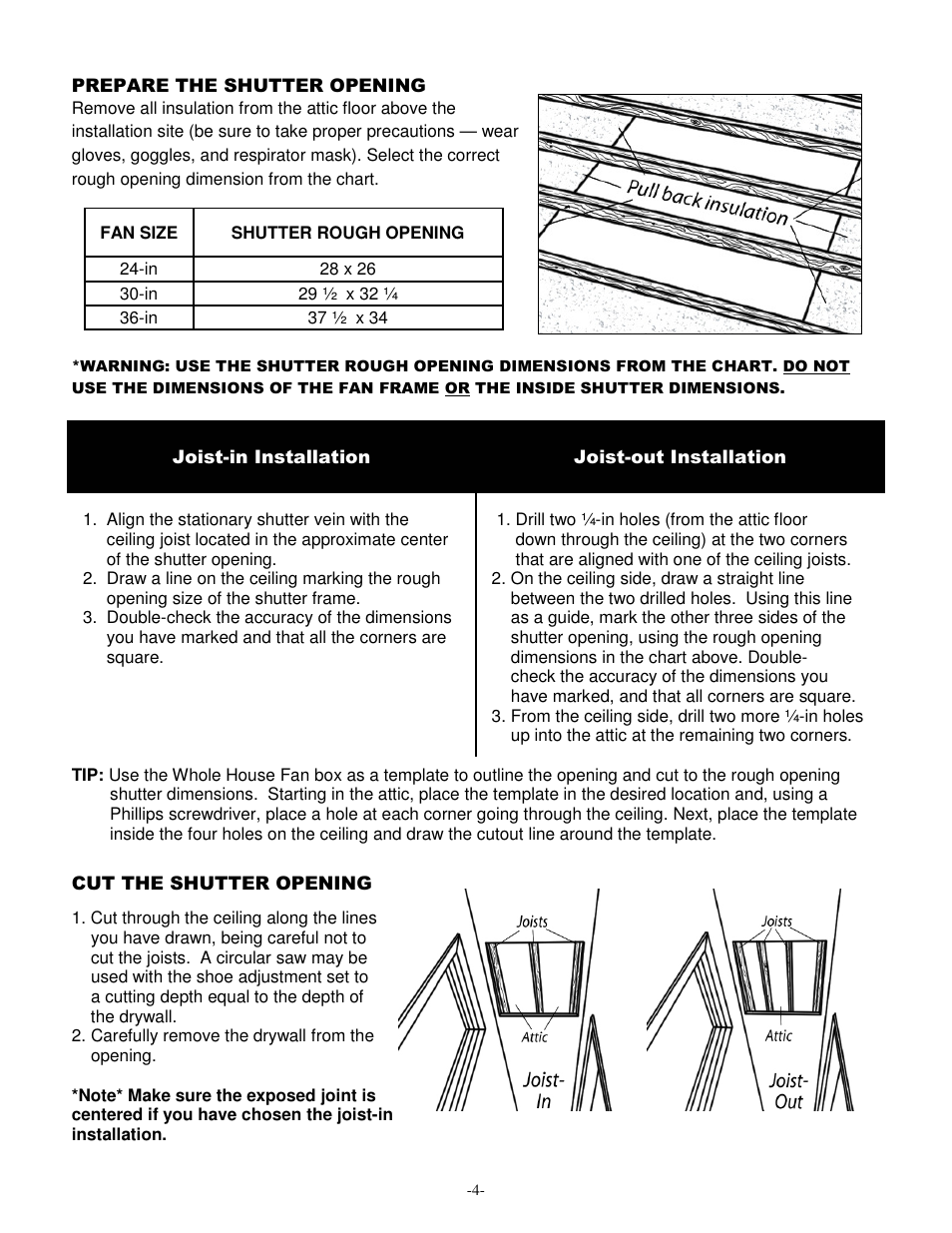 Ventamatic CX36BD2SPD User Manual | Page 4 / 8