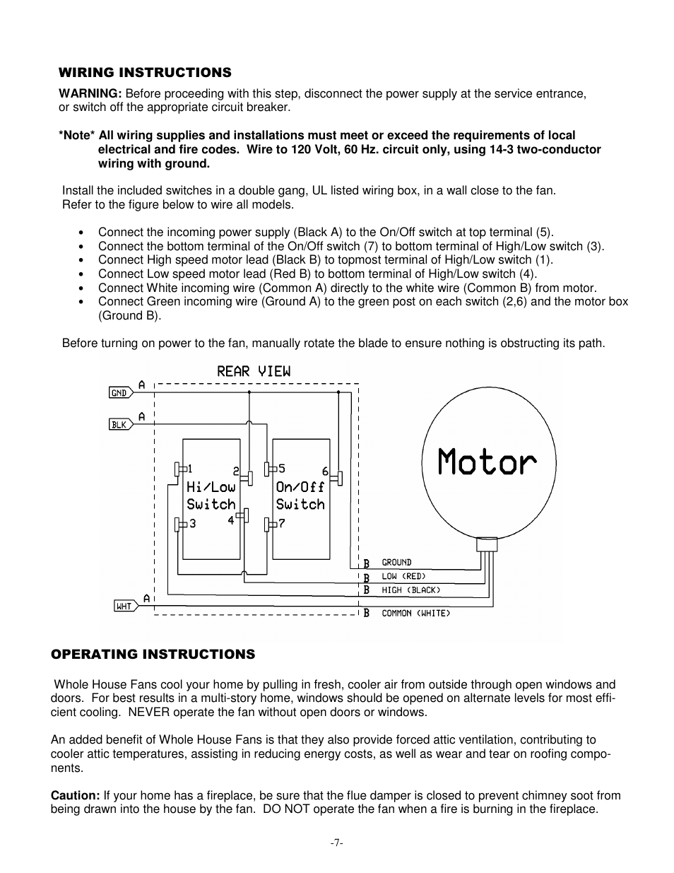 Ventamatic CX36BD2SPD User Manual | Page 7 / 8