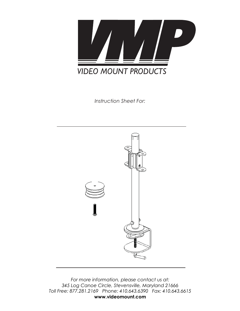 Video Mount Products LCD-DM2 User Manual | 4 pages
