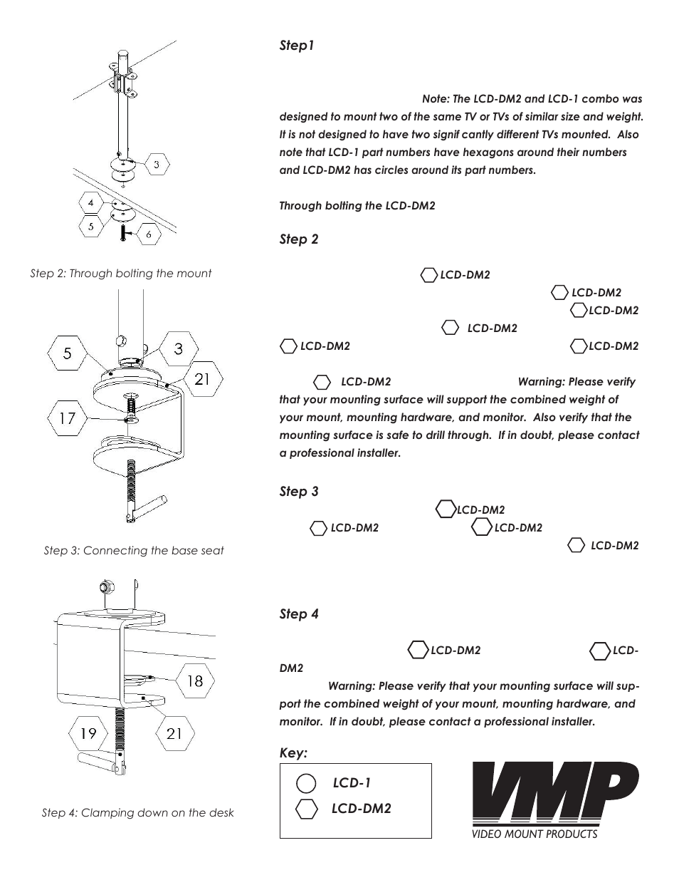Video Mount Products LCD-DM2 User Manual | Page 3 / 4