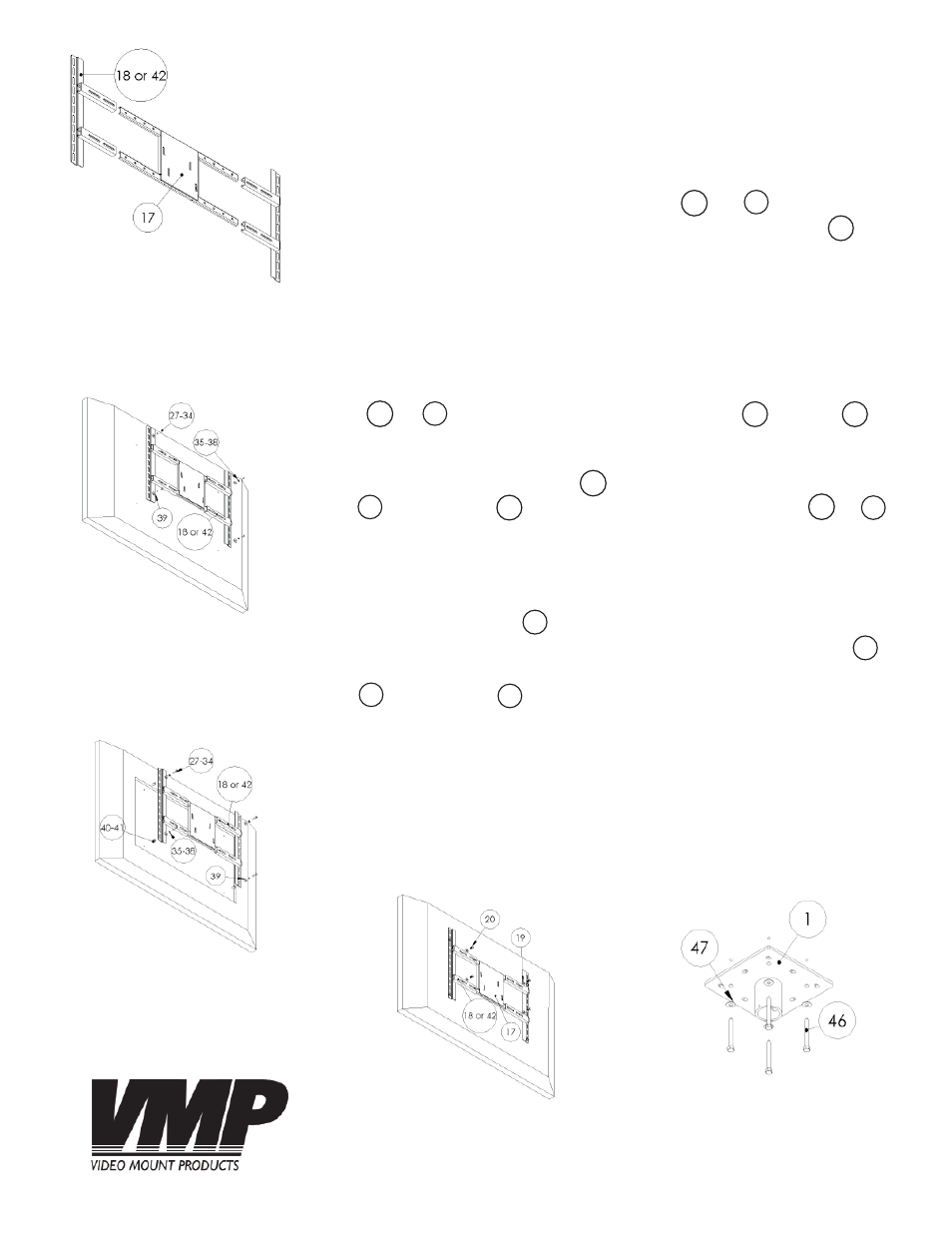 Video Mount Products PDS-LCB User Manual | Page 3 / 5