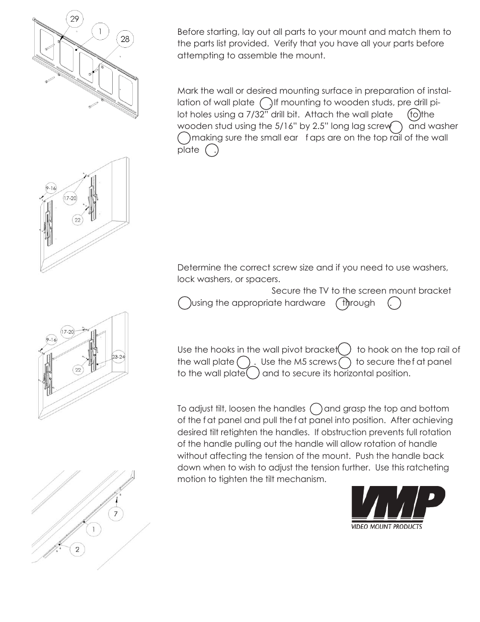 Enjoy your mount | Video Mount Products PDS-LFTB User Manual | Page 3 / 3