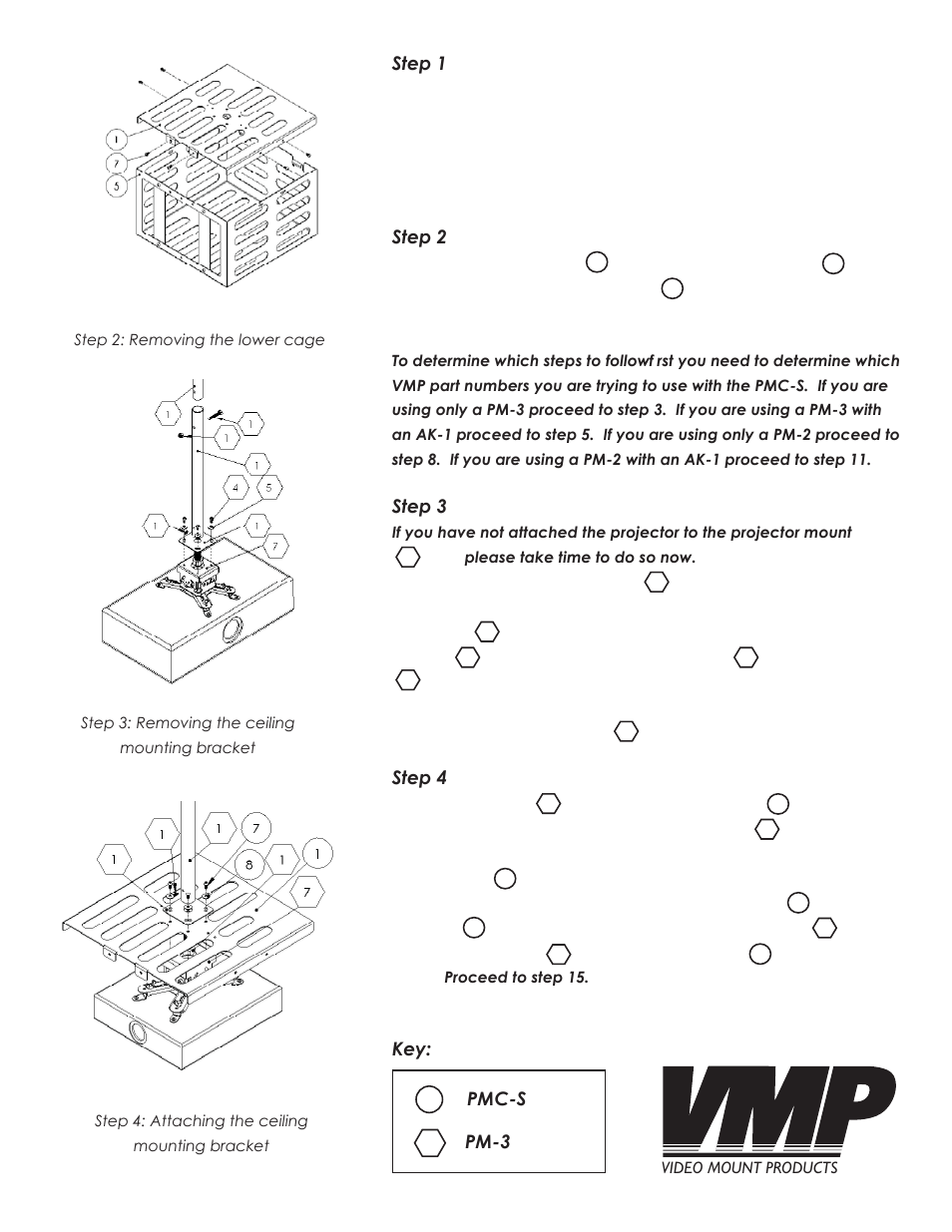 Video Mount Products PMC-S User Manual | Page 3 / 7