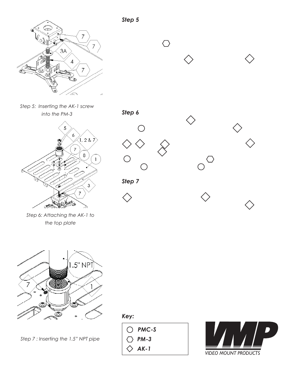 Video Mount Products PMC-S User Manual | Page 4 / 7