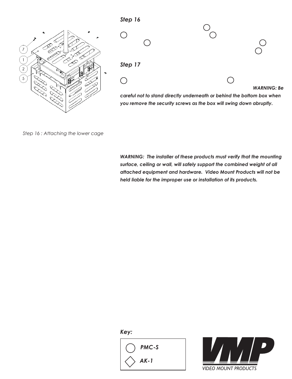 Enjoy your mount | Video Mount Products PMC-S User Manual | Page 7 / 7